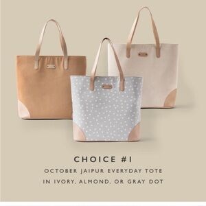 Beige and Gray Polka Dot Women's Tote Bag